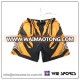 Professional customized unisex 100% polyester sublimation printed dry fit football shorts