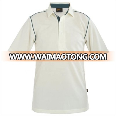 custom design panels cricket polo shirt